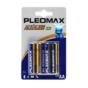 Батарейка Samsung Pleomax AA  щелочная, 1.5В, LR6-2BL/LR6-4BL (цена за 1 элемент)