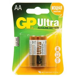 Батарейка GP  AA  Ultra Alkaline, щелочная, 1.5В, LR6/15AU-2CR2 (цена за 1 элемент)