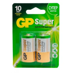 Батарейка GP  C Super Alkaline щелочная, 1.5В, LR14-2BL/14A-2CR2 (цена за 1 элемент)