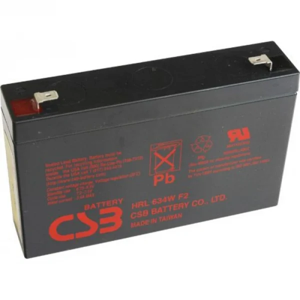 Батарея 6V/9Ah CSB HRL634W F2