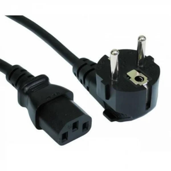 Кабель компьютер - розетка  220В (IEC320-C13/евровилка CEE 7/7, 1.8/1.5 м) — изображение 2