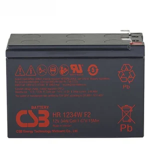 Батарея 12V/9Ah CSB HR1234W F2