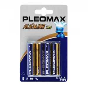 Батарейка Samsung Pleomax AA  щелочная, 1.5В, LR6-2BL/LR6-4BL (цена за 1 элемент)