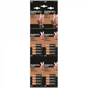 Батарейка Duracell AA Basic 4*4, щелочная, 1.5В, LR6-4BL (цена за 1 элемент)