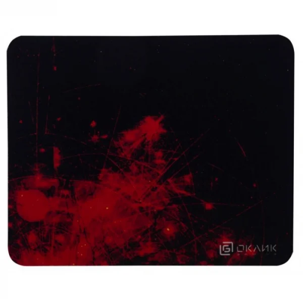 Коврик для мыши Oklick OK-F0252 (250x200x3мм) черный/красные частицы — изображение 2