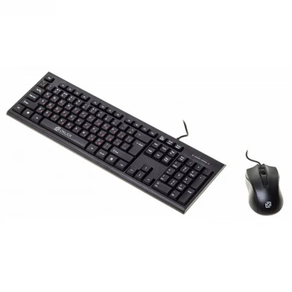 Клавиатура+мышь проводная Oklick 620M (1200dpi, светодиодная, USB, черный)