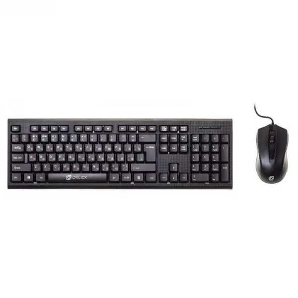 Клавиатура+мышь проводная Oklick 620M (1200dpi, светодиодная, USB, черный) — изображение 2