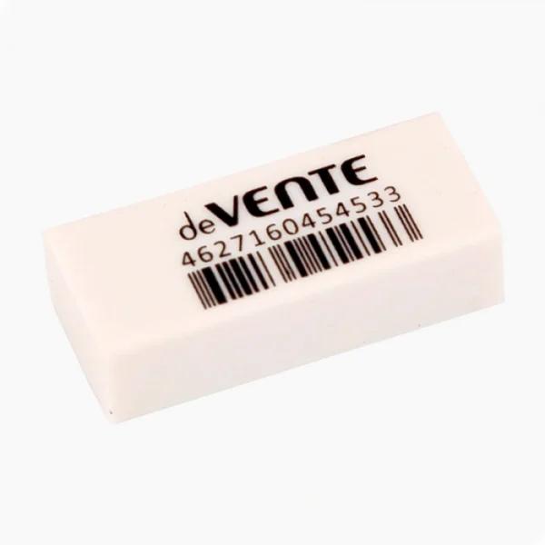 Ластик deVENTE. Box, 31*13*9мм , прямоугольный, синтетический каучук, белый — изображение 2