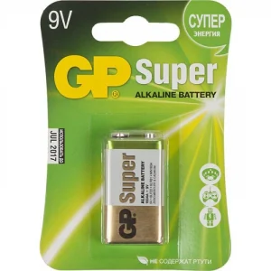 Батарейка GP Крона Super Alkaline щелочная, 9В, 6LR61/1604A