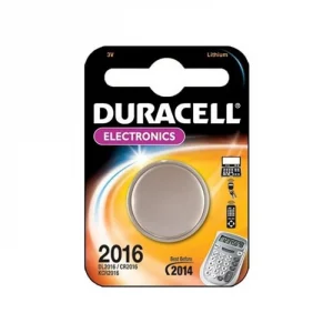 Батарейка Duracell CR2016  литиевая, 3В, 90мАч
