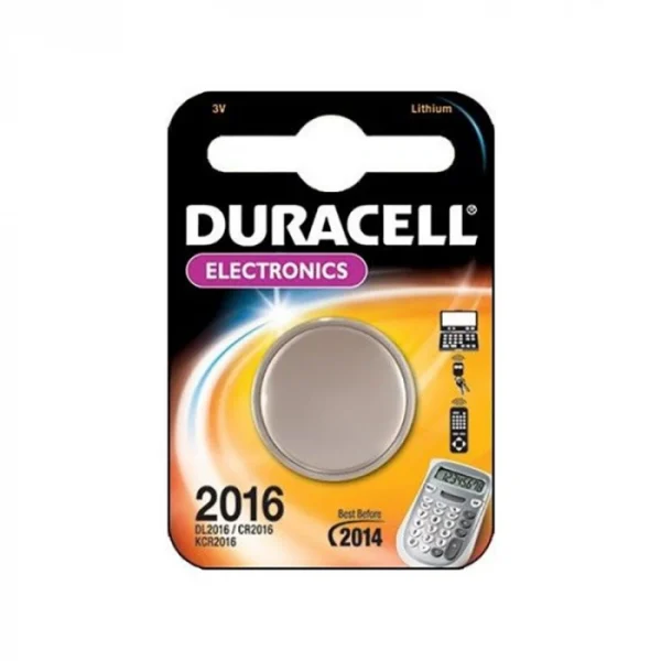 Батарейка Duracell CR2016  литиевая, 3В, 90мАч