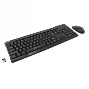 Клавиатура+мышь беспроводная Oklick 230M (1000dpi, светодиодн., 2.4ГГц, USB, черный)