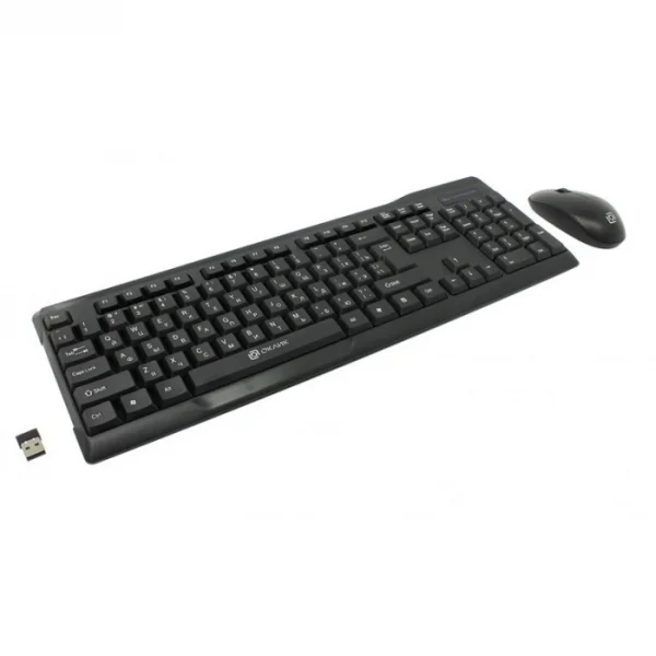 Клавиатура+мышь беспроводная Oklick 230M (1000dpi, светодиодн., 2.4ГГц, USB, черный)