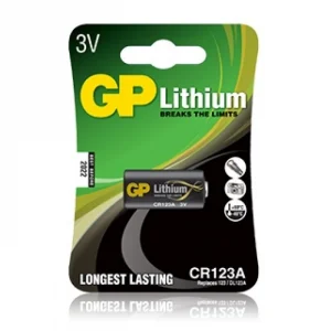 Батарейка GP CR123 Lithium литиевая, 3В, 1400мАч