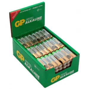 Батарейка GP AA  Super Alkaline, щелочная, 1.5В, LR6/15ARS-2SB4 (96)  (цена за 1 элемент)
