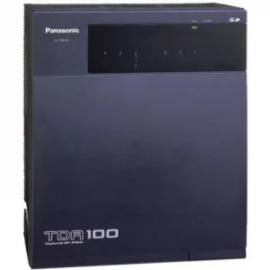 Мини АТС Panasonic KX-TDA100 (гибридная, укомплектованная 32внутр./16внеш. + кабель Amphenol) уценка (БУ)