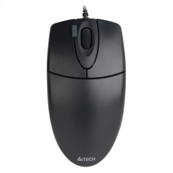 Мышь проводная A4Tech OP-620D (800dpi, светодиодная, 2 кнопки, USB) черный — изображение 2