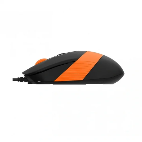 Мышь проводная А4Tech FStyler FM10 (1600dpi, светодиодная, 3 кнопки, USB) черный/оранжевый — изображение 3