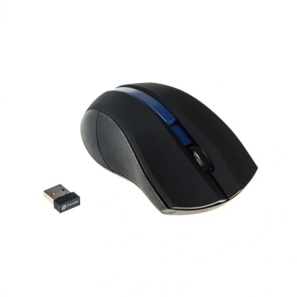Мышь беспроводная Oklick 615MW (1000dpi, светодиодная, 2 кнопки, 2.4ГГц, USB) Черный/синий — изображение 3