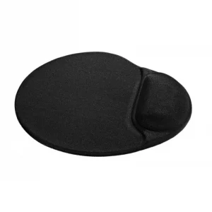 Коврик для мыши Buro BU-GEL/BLACK (нейлон, 225х190х2мм, с подушкой под запястье) черный