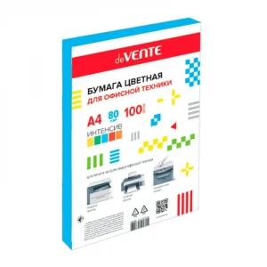 Бумага цветная deVENTE, интенсив синий, А4, 80 г/м², 100 л.