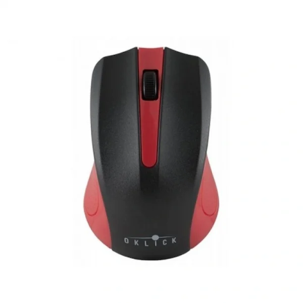 Мышь беспроводная Oklick 485MW/485MW+ (1200dpi, светодиодная, 2 кнопки, 2.4ГГц, USB) Черный/красный — изображение 2