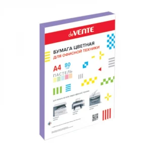 Бумага цветная deVENTE пастель сиреневый, А4, 80гр, 50л