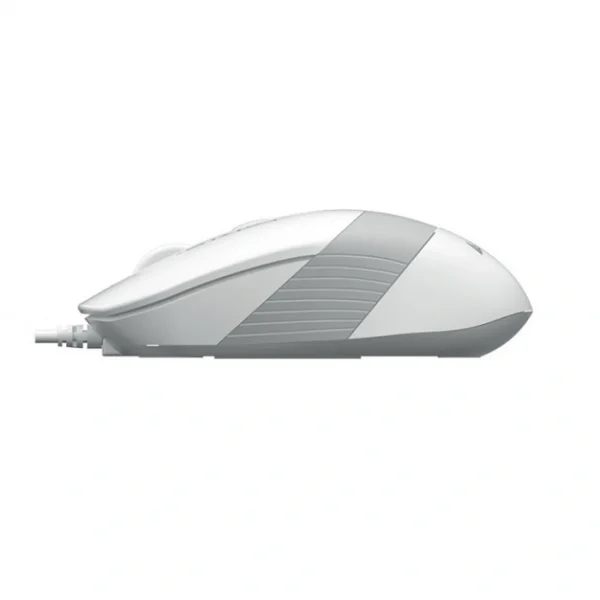 Мышь проводная А4Tech FStyler FM10 (1600dpi, светодиодная, 3 кнопки, USB) белый/серый — изображение 3