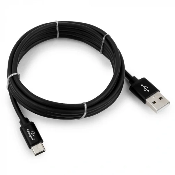 Кабель USB 2.0 A (M)  USB Type-C (M) 1,8/2м черный — изображение 2