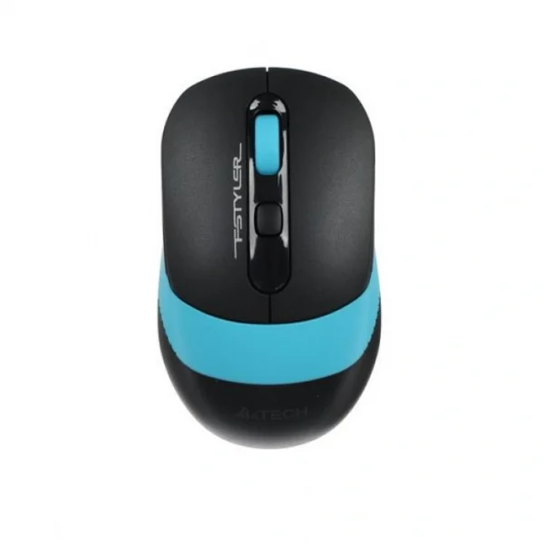Мышь беспроводная A4Tech FStyler FG10/10S (2000dpi, светодиодная, 2 кнопки, 2.4ГГц, USB) черн/синий — изображение 2
