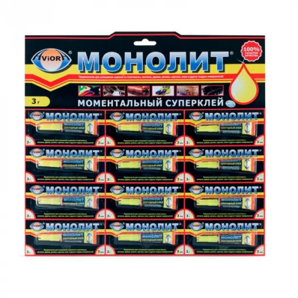 Клей секундный Aviora "Монолит", 3г — изображение 2