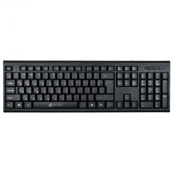 Клавиатура проводная Oklick 120M (USB, черный)