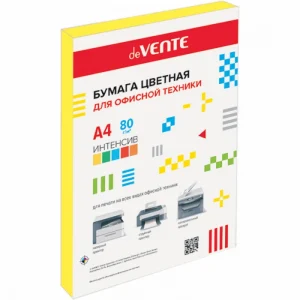 Бумага цветная deVENTE  интенсив желтый А4, 80 г/м², 100 л.