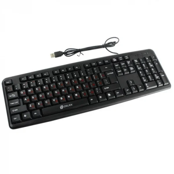 Клавиатура проводная Oklick 90M/90M V2 (USB, черный) — изображение 2