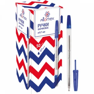 Ручка шариковая 0,7 мм., синяя, Attomex