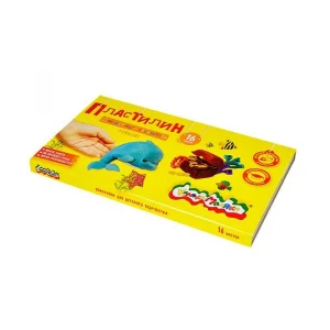 Пластилин 16 цв., со стеком, 240 г, повышенной мягкости, , Каляка-Маляка