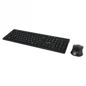 Клавиатура+мышь беспроводная Oklick 250M (1200dpi, светодиодн., 2.4ГГц, слим, USB, черный)